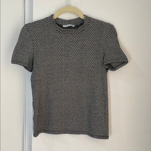 Black and White Chevron Women's Top